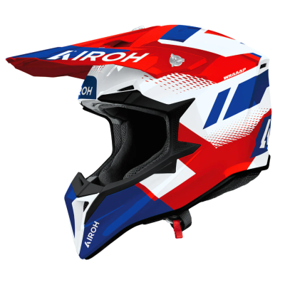 Cască motocross AIROH WRAAAP VISION RED/BLUE GLOSS Cască motocross AIROH WRAAAP VISION RED/BLUE GLOSS