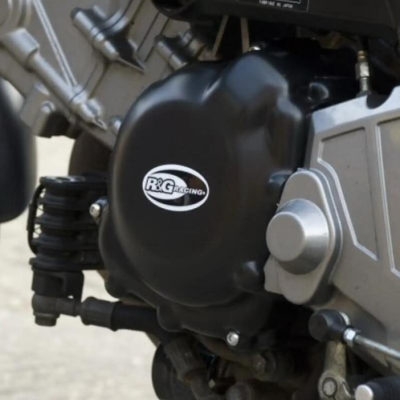 Protecție motor R&G RACING Capac de protecție pentru carter stâng Negru Suzuki SV650 06-09 / V-Strom 650 04-11
