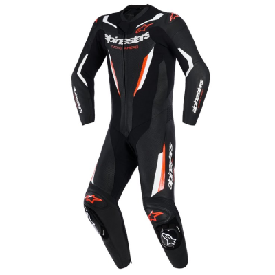 ECHIPAMENT DE PIELE ALPINESTARS 1PCS GP FORCE V2 Negru/Alb/Roșu Fluo