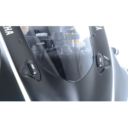Placă pentru oglinzi R&G RACING Mirror Blanking Plate - Negru Yamaha YZF-R6 17-21
