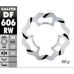 Disc de frână frontal Galfer WAVE FIXED 260x3mm DF606RW Disc de frână frontal Galfer WAVE FIXED 260x3mm DF606RW