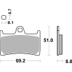 Plăcuțe SBS 634DS-1 Plăcuțe SBS 634DS-1 thumb