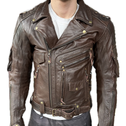 Vesta moto din piele ROADER ROCK BROWN Vesta moto din piele ROADER ROCK BROWN