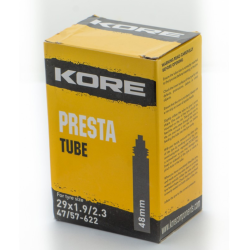 Cameră interioară KORE PRESTA 29 X 1.9/2.3 TUBE 48mm VALVE Cameră interioară KORE PRESTA 29 X 1.9/2.3 TUBE 48mm VALVE