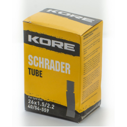Cameră interioară KORE SHRADER 26 X 2.3/2.5 TUBE Cameră interioară KORE SHRADER 26 X 2.3/2.5 TUBE