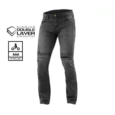 Jeans pentru motocicletă Trilobite 1665 Micas Urban doublelayer AAA GREY