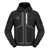 Jachetă Moto SPIDI HOODIE ARMOR EVO 2 NEAGRĂ/ALBĂ