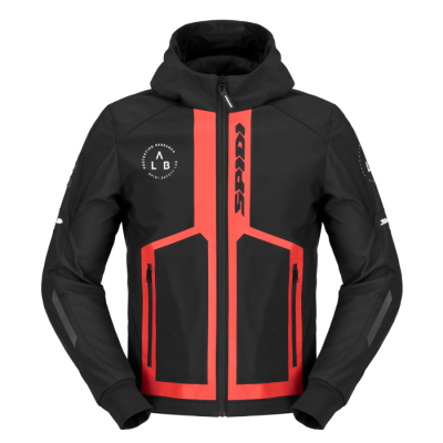 Jachetă Moto SPIDI HOODIE ARMOR EVO 2 RED