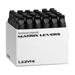 Set de levier pentru anvelope LEZYNE MATRIX LEVER BOX Of 30 Black Tire Levers