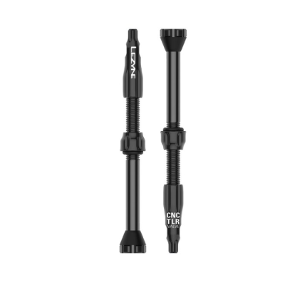 Ventil bicicletă LEZYNE CNC TLR VALVE 60MM - NEGRU