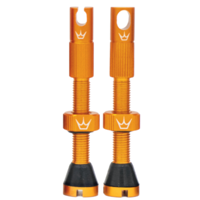 Ventil de bicicletă Peaty's x Chris King (MK2) Tubeless Valves - 42mm / Mango Ventil de bicicletă Peaty's x Chris King (MK2) Tubeless Valves - 42mm / Mango