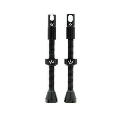 Ventil de bicicletă Peaty's x Chris King (MK2) Tubeless Valves - 80mm / Negru Ventil de bicicletă Peaty's x Chris King (MK2) Tubeless Valves - 80mm / Negru