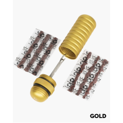 Kit de reparare pentru anvelope Peaty's Holeshot Tubeless Puncture Plugger Kit Gold Kit de reparare pentru anvelope Peaty's Holeshot Tubeless Puncture Plugger Kit Gold