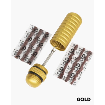 Kit de reparare pentru anvelope Peaty's Holeshot Tubeless Puncture Plugger Kit Gold