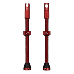 Ventil de bicicletă Peaty's x Chris King (MK2) Valves Tubeless - 80mm / Roșu