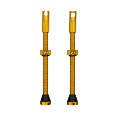 Ventil de bicicletă Peaty's x Chris King (MK2) Tubeless Valves - 80mm / Gold Ventil de bicicletă Peaty's x Chris King (MK2) Tubeless Valves - 80mm / Gold