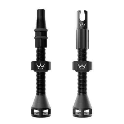 Valvă de bicicletă Peaty's Holeshot Fast Flow Tubeless Valves - 42mm / Negru Valvă de bicicletă Peaty's Holeshot Fast Flow Tubeless Valves - 42mm / Negru