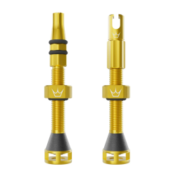 Ventil de bicicletă Peaty's Holeshot Fast Flow Tubeless Valves - 42mm / Gold Ventil de bicicletă Peaty's Holeshot Fast Flow Tubeless Valves - 42mm / Gold
