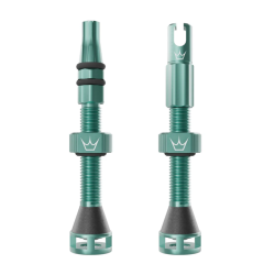 Ventil de bicicletă Peaty's Holeshot Fast Flow Tubeless Valves - 42mm / Jade