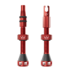Ventil de bicicletă Peaty's Holeshot Fast Flow Tubeless Valves - 42mm / Roșu