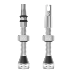 Ventil de bicicletă Peaty's Holeshot Fast Flow Tubeless Valves - 42mm / Silver