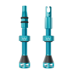 Ventil de bicicletă Peaty's Holeshot Fast Flow Tubeless Valves - 42mm / Turcoaz Ventil de bicicletă Peaty's Holeshot Fast Flow Tubeless Valves - 42mm / Turcoaz