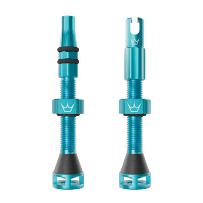 Ventil de bicicletă Peaty's Holeshot Fast Flow Tubeless Valves - 42mm / Turcoaz Ventil de bicicletă Peaty's Holeshot Fast Flow Tubeless Valves - 42mm / Turcoaz