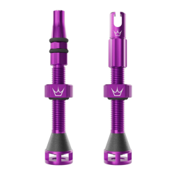 Ventil de bicicletă Peaty's Holeshot Fast Flow Tubeless Valves - 42mm / Violet Ventil de bicicletă Peaty's Holeshot Fast Flow Tubeless Valves - 42mm / Violet