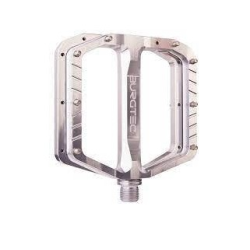 Pedale Velo BURGTEC Penthouse Flat MK5 Pedale Argintiu Rhodium Oțel
