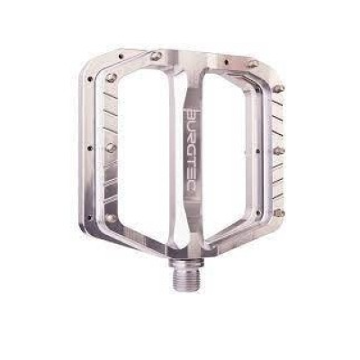 Pedale Velo BURGTEC Penthouse Flat MK5 Pedale Argintiu Rhodium Oțel