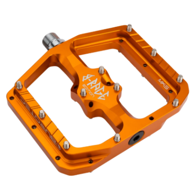 Pedale Velo BURGTEC Penthouse Flat MK5 B-Rage Edition Pedals Iron Bro Orange