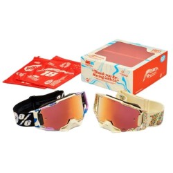 Ochelari de motocross 100% ARMEGA Jett Lawrence Donut - 2 perechi