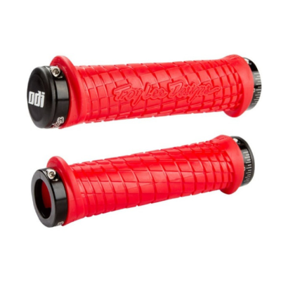 Mânere de bicicletă ODI Troy Lee Designs Lock GRIPS On Red Mânere de bicicletă ODI Troy Lee Designs Lock GRIPS On Red