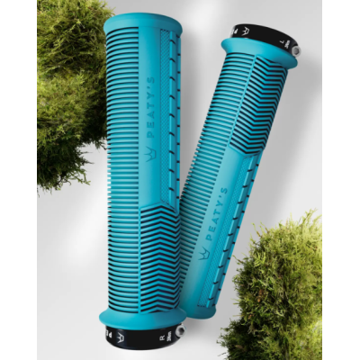 Mânere de bicicletă Peaty's Monarch Grip - Mushroom - Thin - Turquoise Mânere de bicicletă Peaty's Monarch Grip - Mushroom - Thin - Turquoise