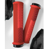 Mânere de bicicletă Peaty's Monarch Grip - Knurl - Subțire - Roșu