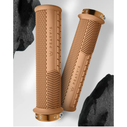 Mânere de bicicletă Peaty's Monarch Grip - Knurl - Subțire - Gumă