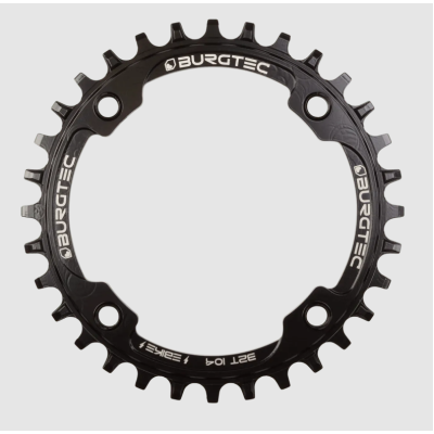 Placă de Velo BURGTEC 104mm BCD E-Bike Oțel Gros Subțire - Montare Interioară - 32T