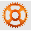 Placă de Velo BURGTEC Thick Thin Chainring pentru Shimano Direct Mount - 32T - Iron Bro Orange