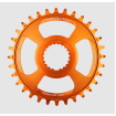Placă de Velo BURGTEC Thick Thin Chainring pentru Shimano Direct Mount - 32T - Iron Bro Orange Placă de Velo BURGTEC Thick Thin Chainring pentru Shimano Direct Mount - 32T - Iron Bro Orange thumb