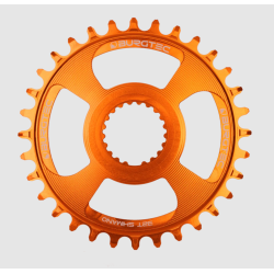 Placă de Velo BURGTEC Thick Thin Chainring pentru Shimano Direct Mount - 32T - Iron Bro Orange Placă de Velo BURGTEC Thick Thin Chainring pentru Shimano Direct Mount - 32T - Iron Bro Orange