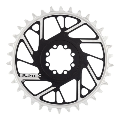 Placă de Velo BURGTEC 3mm Offset Thick Thin Chainring pentru SRAM 8-Bolt - 34T - Burgtec Negru