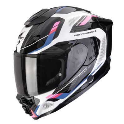 Cască SCORPION EXO-1500 AIR SLEEK alb-Negru-Roz