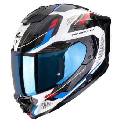 Cască SCORPION EXO-1500 AIR SLEEK Alb-Roșu-Albastru