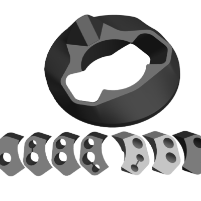 Colector de cabluri pentru biciclete ORBEA COLLECTOR SIC SPB HS02-16 LOW STACK+GROMMETS