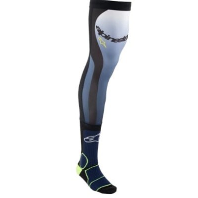 Șosete motocross ALPINESTARS KNEE BRACE NAV/YL