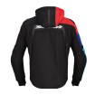 Jachetă moto textilă SPIDI HOODIE WARRIOR H2OUT NEGRU/ROȘU/ALBASTRU CERULUI thumb