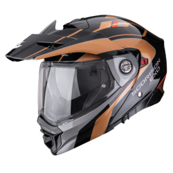 Cască SCORPION ADX-2 SOLID KAMPS Black-Copper