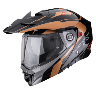 Cască SCORPION ADX-2 SOLID KAMPS Black-Copper