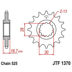 Roata din față JTF1370.15RB