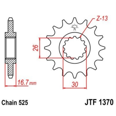 Roata din față JTF1370.15RB Roata din față JTF1370.15RB